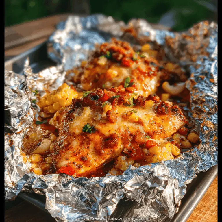 Easy Santa Fe Chicken Foil Packets Recipe