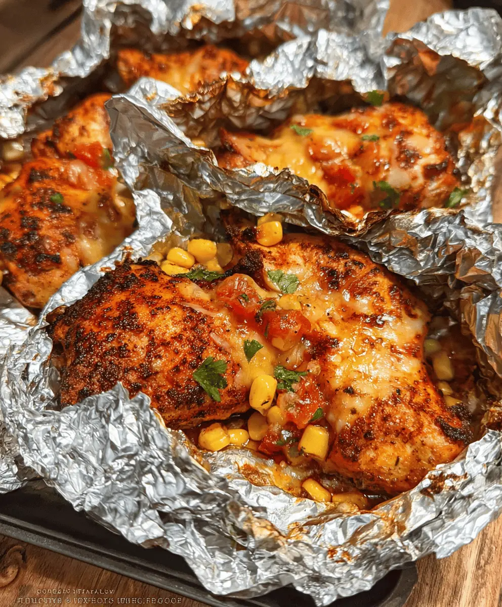 Easy Santa Fe Chicken Foil Packets Recipe