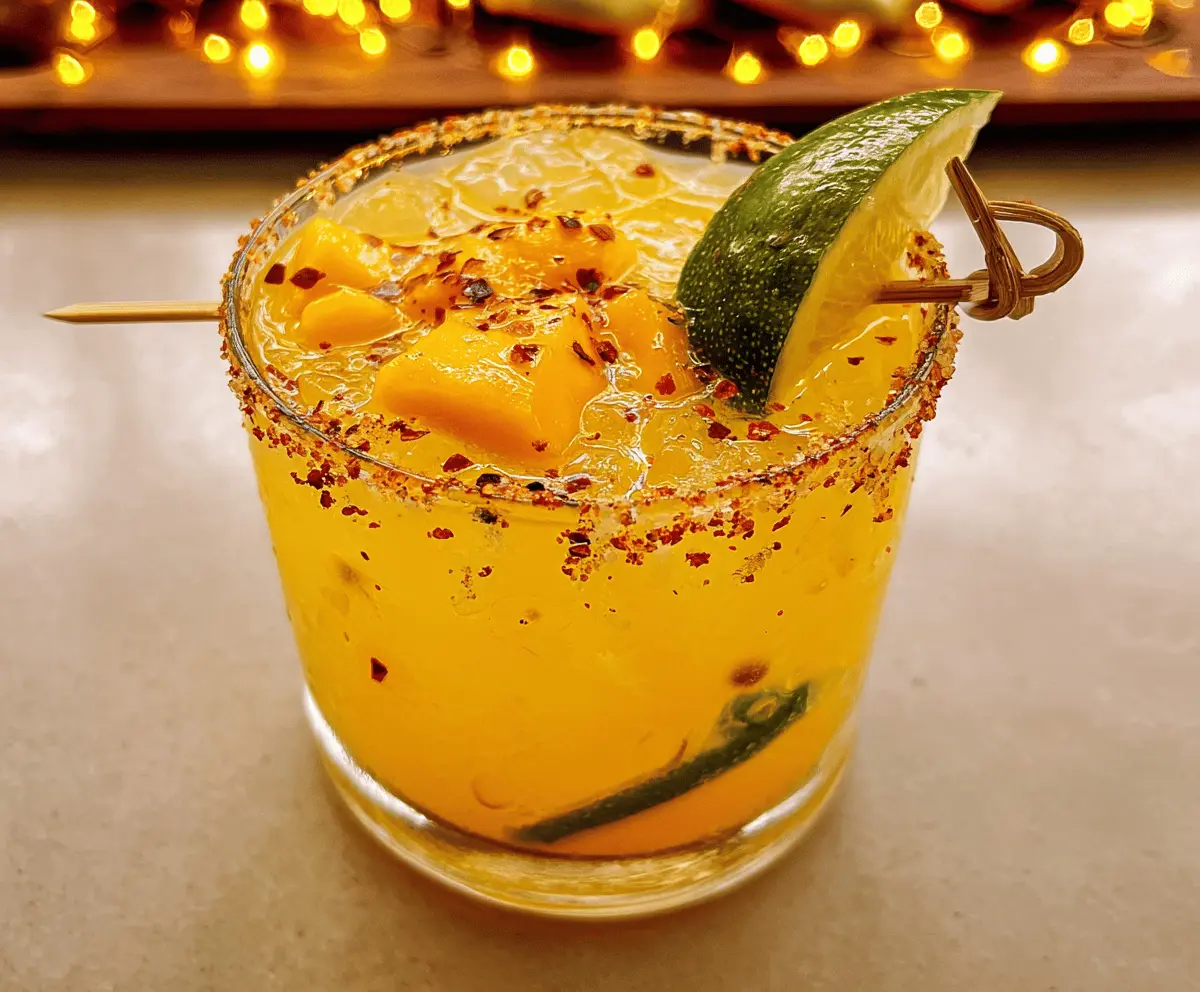 Spicy Mango Margarita with Hot Honey Twist