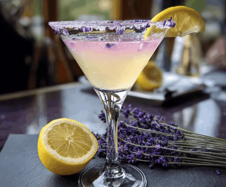 Easy Lavender Lemon Drop Martini Recipe