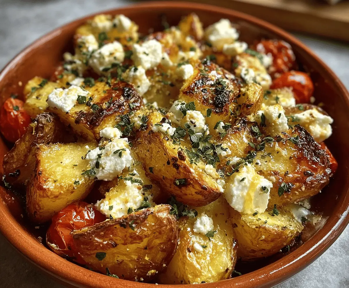 Easy Baked Feta Potatoes with Creamy Cheese