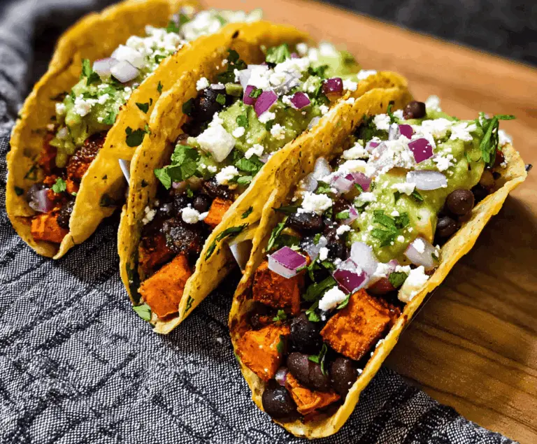 Easy Black Bean Sweet Potato Tacos Recipe