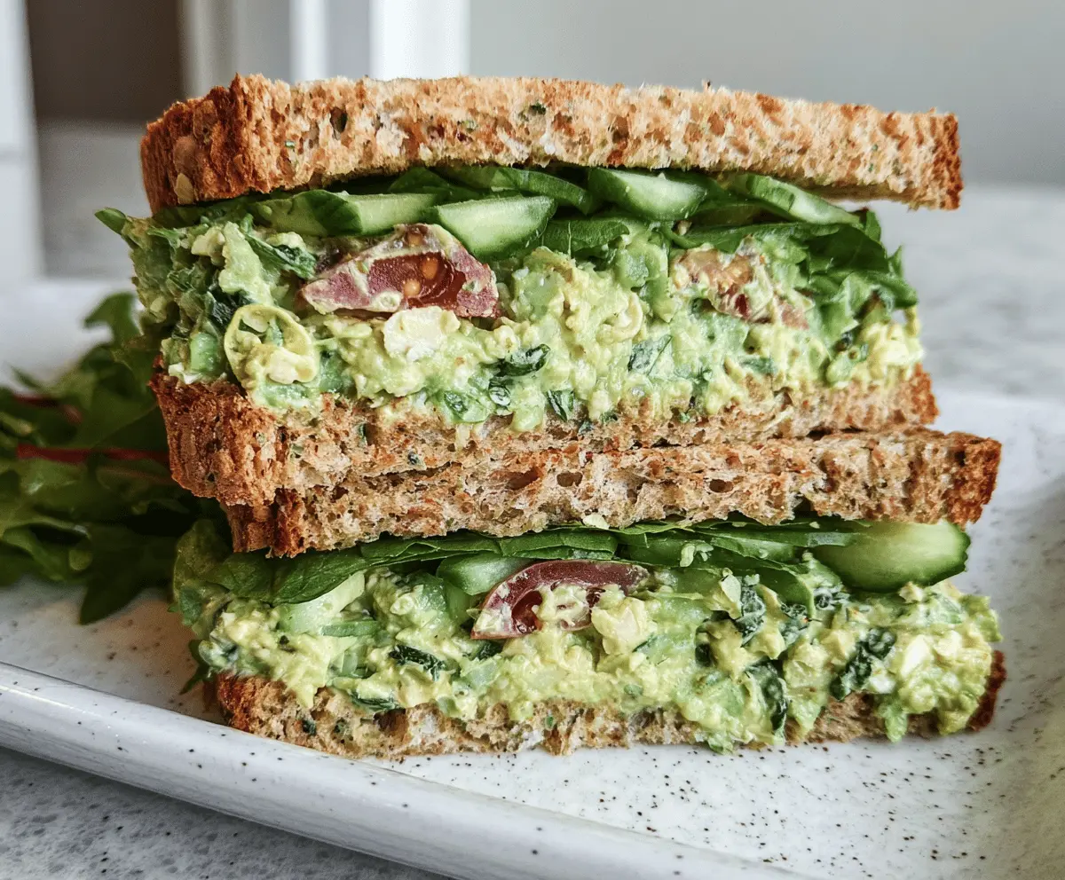 Easy Green Goddess Salad Sandwich Recipe