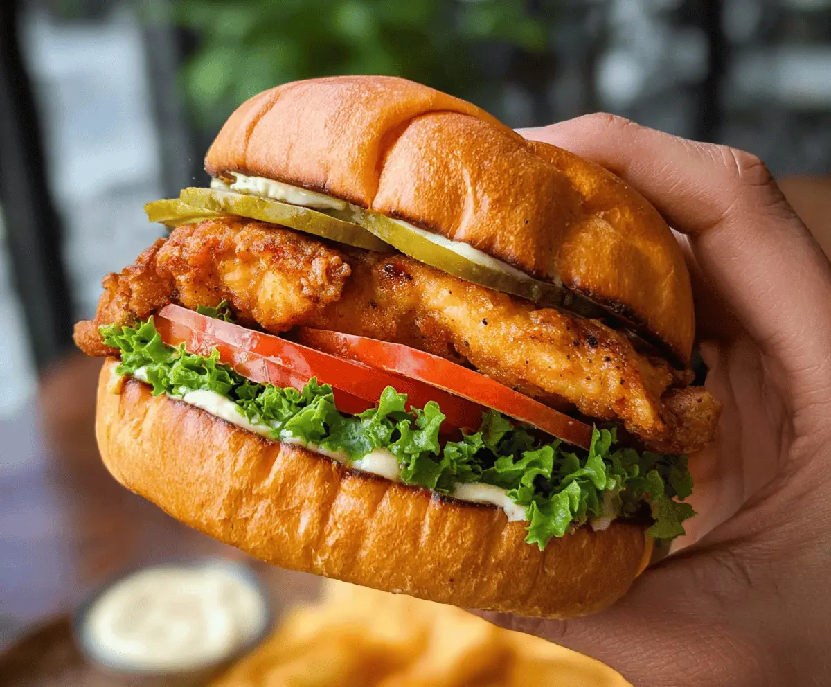 Easy Crispy Chicken Sandwich Recipe