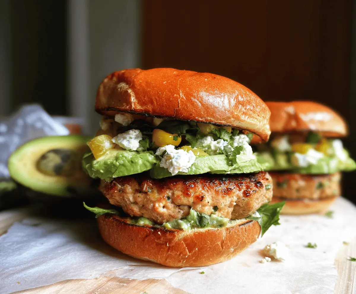Easy Honey Jalapeño Turkey Burgers with Creamy Avocado