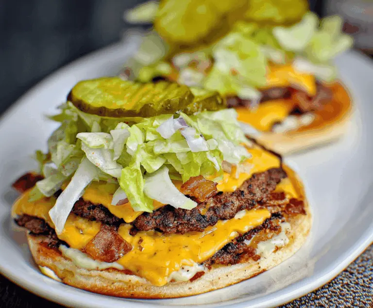 Easy Keto Big Mac Smash Burgers Recipe