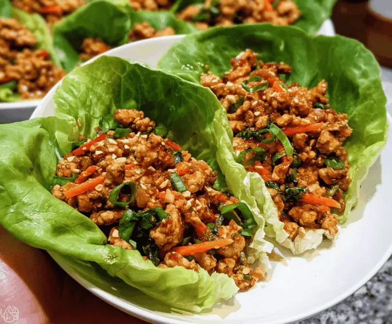 Easy Thai Chicken Lettuce Wraps Recipe