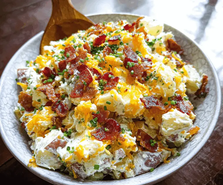 Easy Loaded Baked Potato Salad Recipe