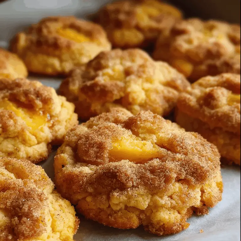 Easy Peach Cobbler Cookies Recipe