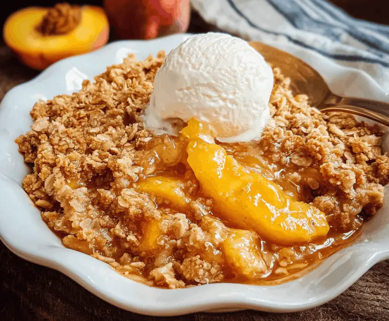 Easy Homemade Peach Crisp Recipe