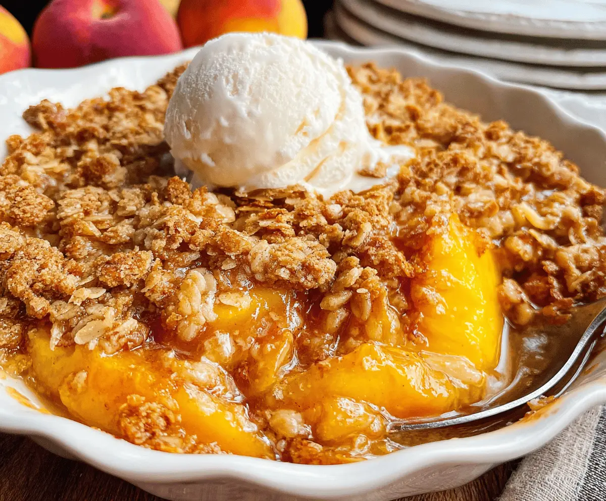 Easy Homemade Peach Crisp Recipe