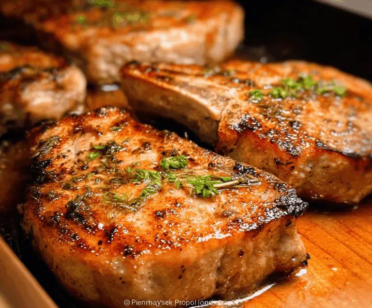 Easy Juicy Oven Baked Pork Chops Recipe