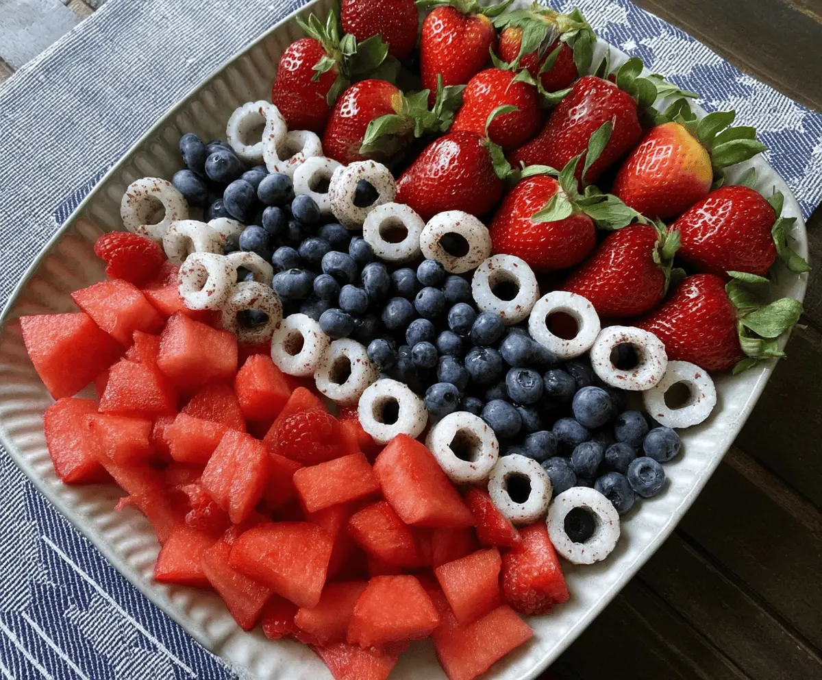 Easy 4th of July Fruit Platter Recipe