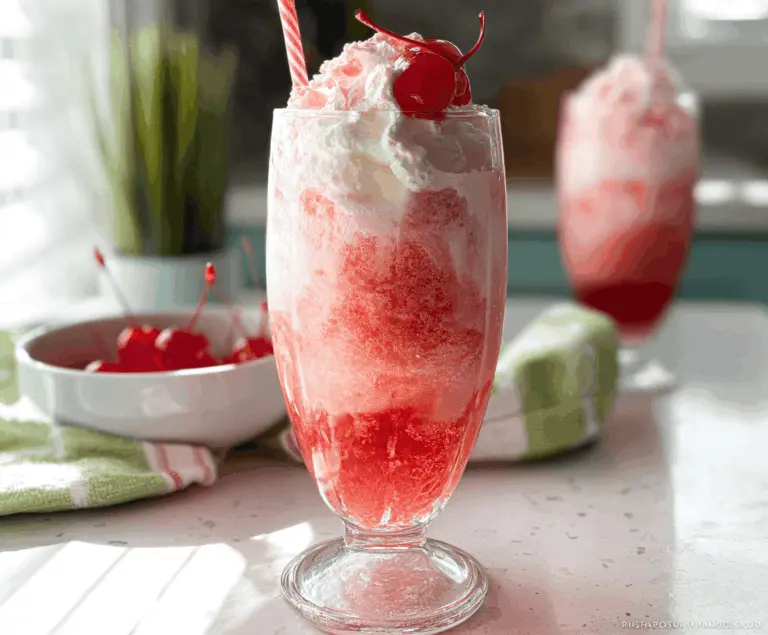 Easy Shirley Temple Ice Cream Float Recipe