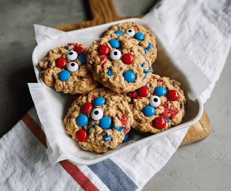 Easy 4th of July Monster Cookies Recipe
