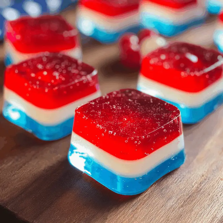 Easy Patriotic American Flag Jello Shots Recipe