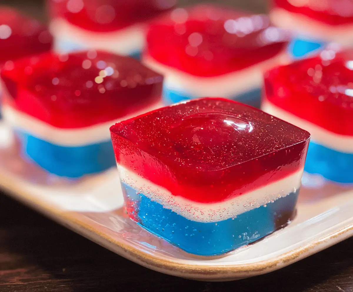 Easy Patriotic American Flag Jello Shots Recipe