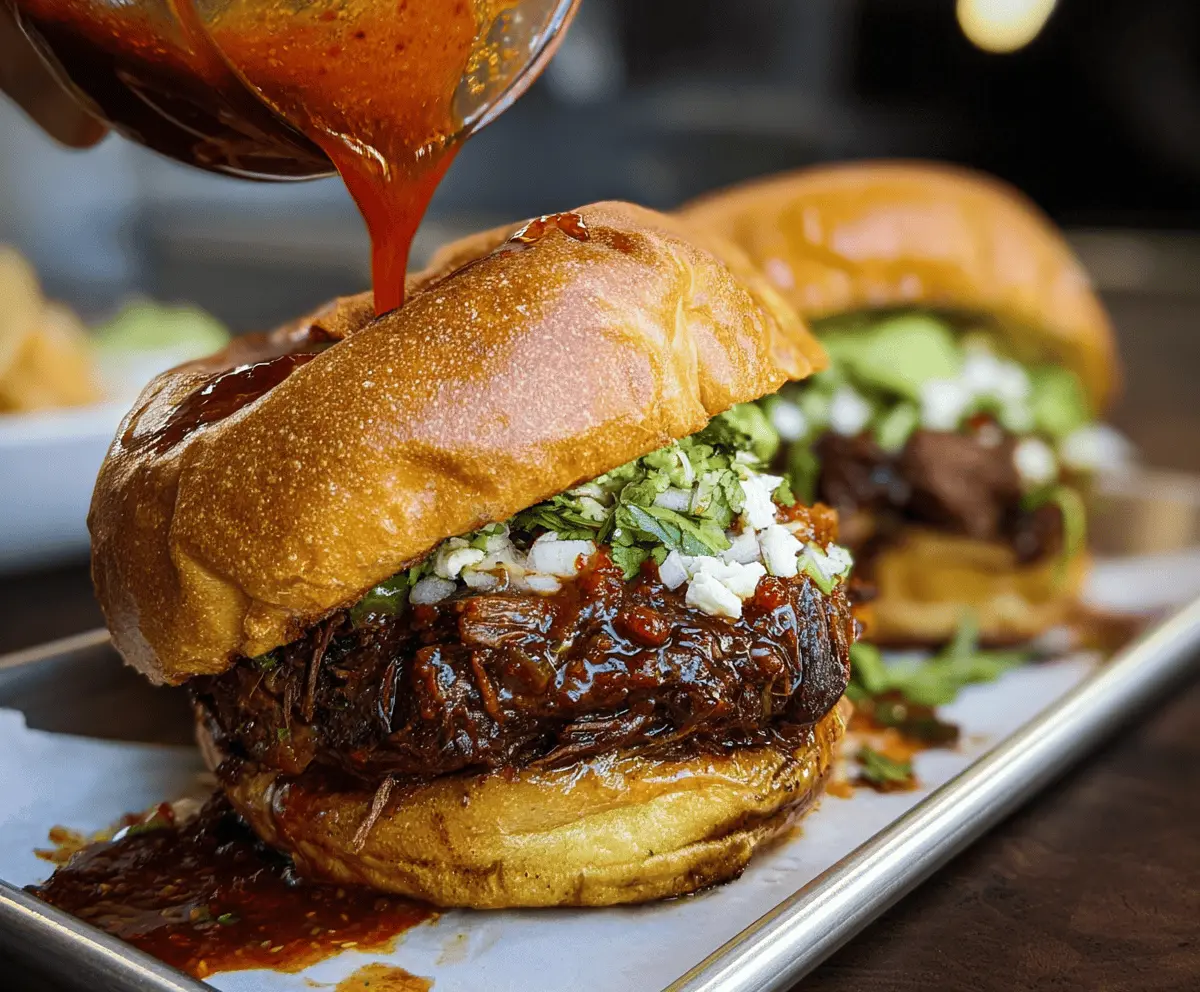 Easy Smoked Beef Birria Burgers Recipe