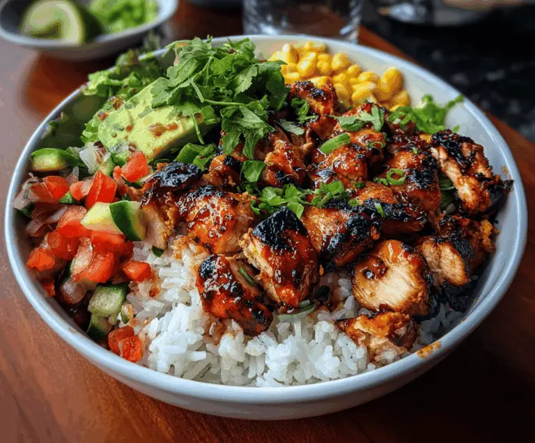 Easy Honey Chipotle Chicken Rice Bowl Recipe