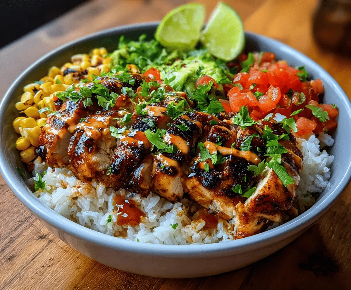 Easy Honey Chipotle Chicken Rice Bowl Recipe