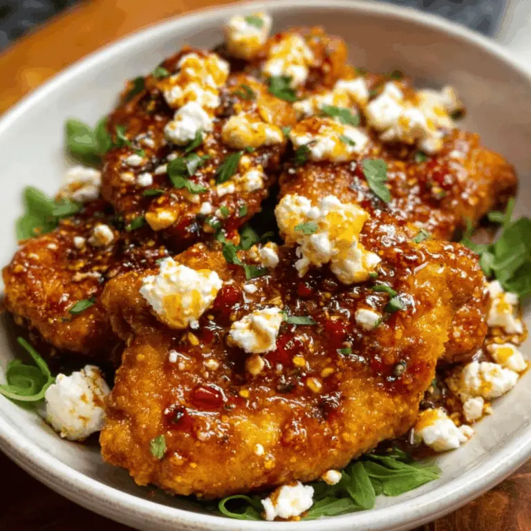 Crispy Hot Honey Feta Chicken Recipe