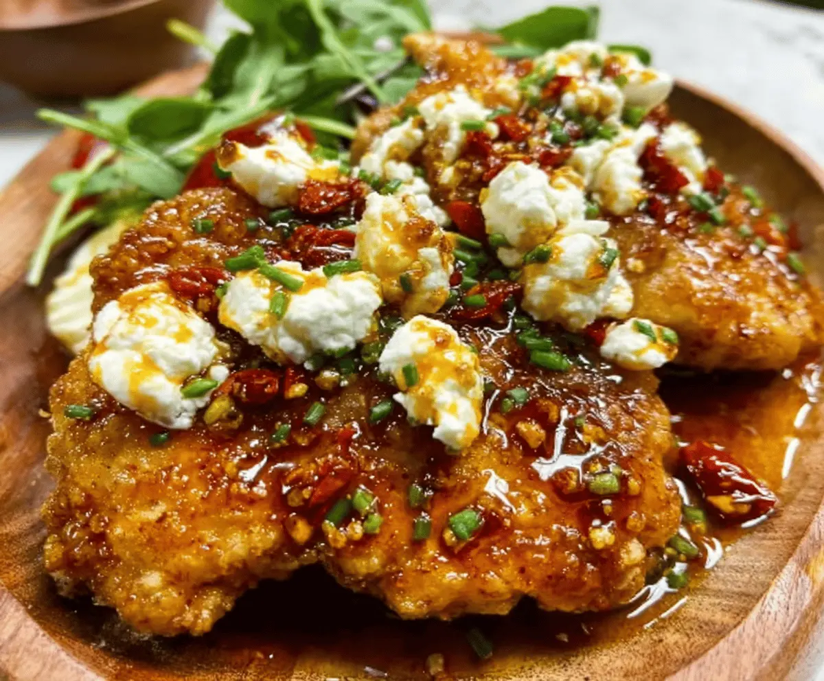 Crispy Hot Honey Feta Chicken Recipe