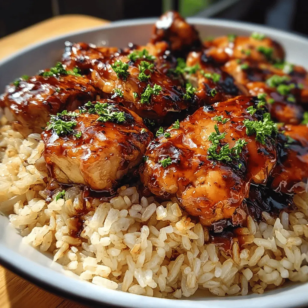 Easy One-Pan Honey BBQ Chicken and Rice