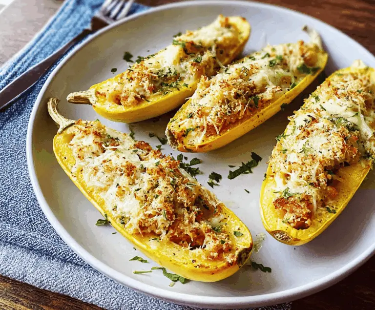 Easy Cheesy Stuffed Yellow Squash Recipe