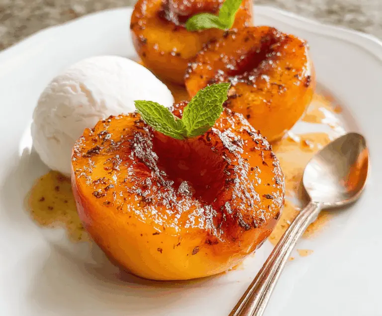 Easy Baked Peaches Recipe with Honey