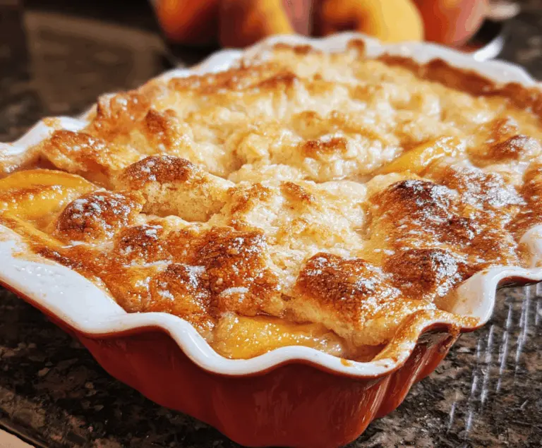 Easy Homemade Peach Cobbler Recipe