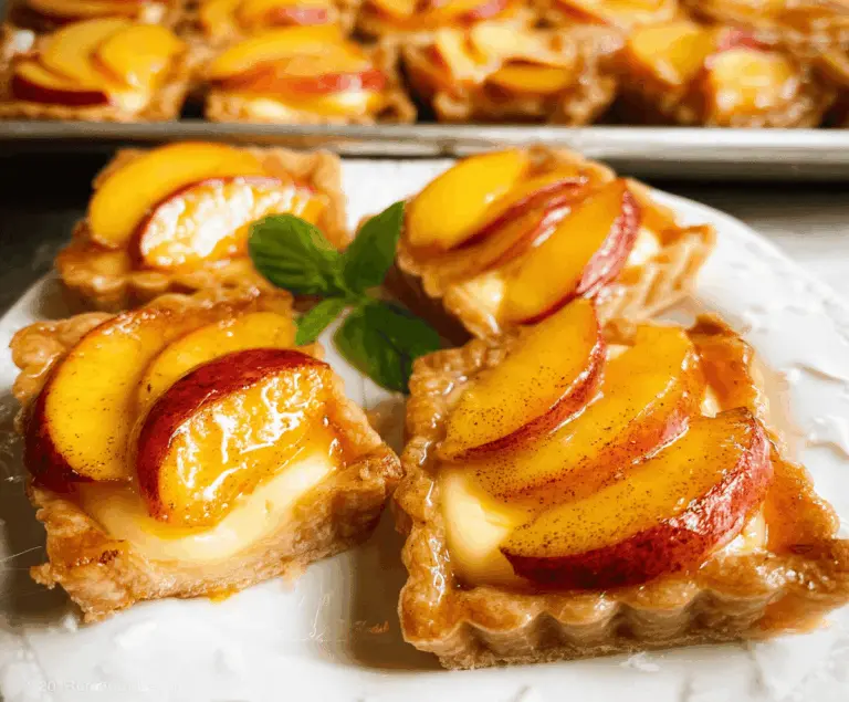 Mini Peach and Cream Cheese Tartlets Recipe