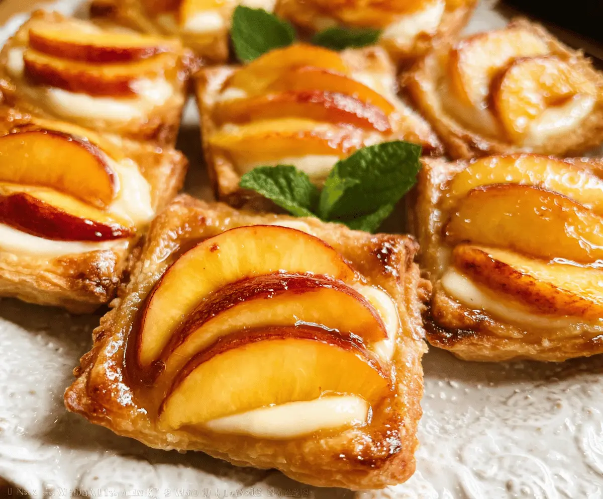 Mini Peach and Cream Cheese Tartlets Recipe