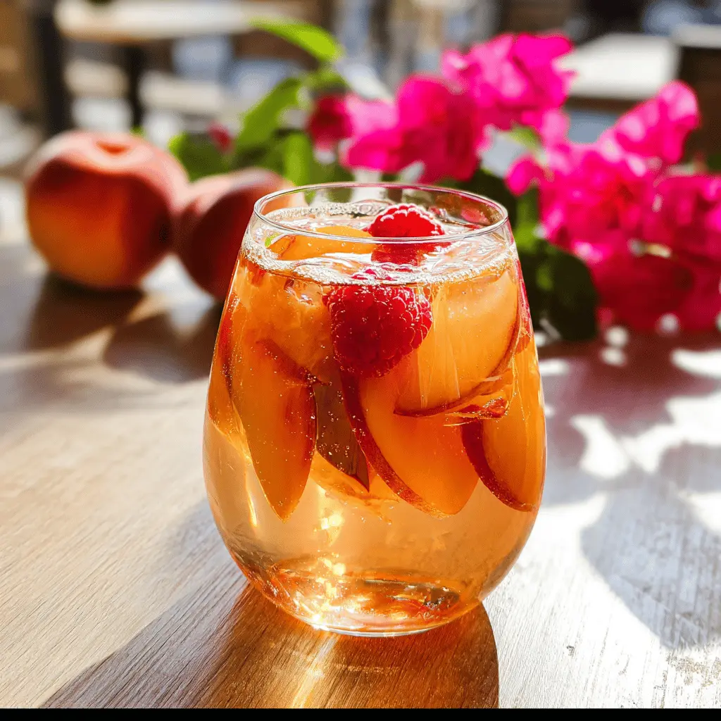 Refreshing Peach Rosé Sangria Recipe