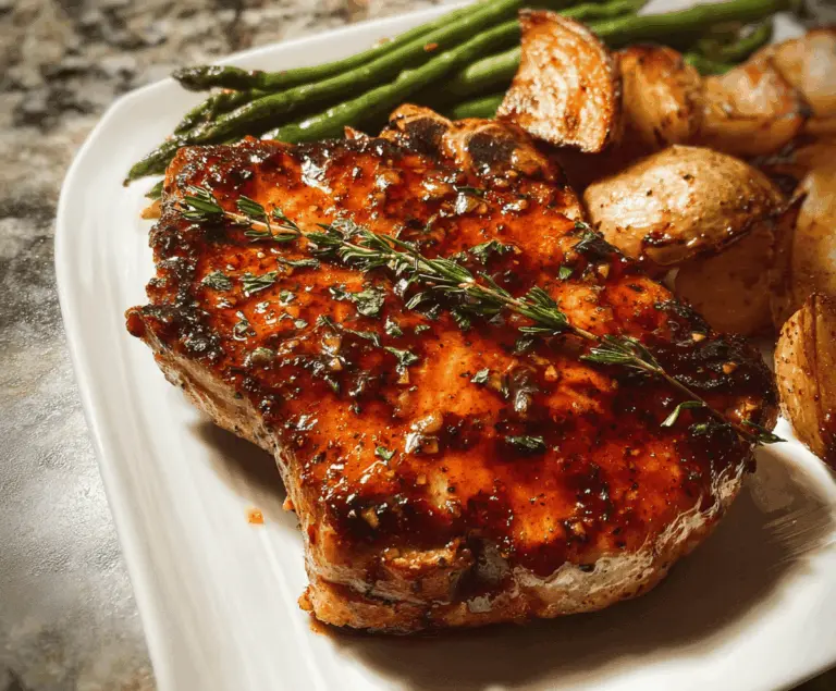 Easy Honey Garlic Baked Pork Chops Recipe