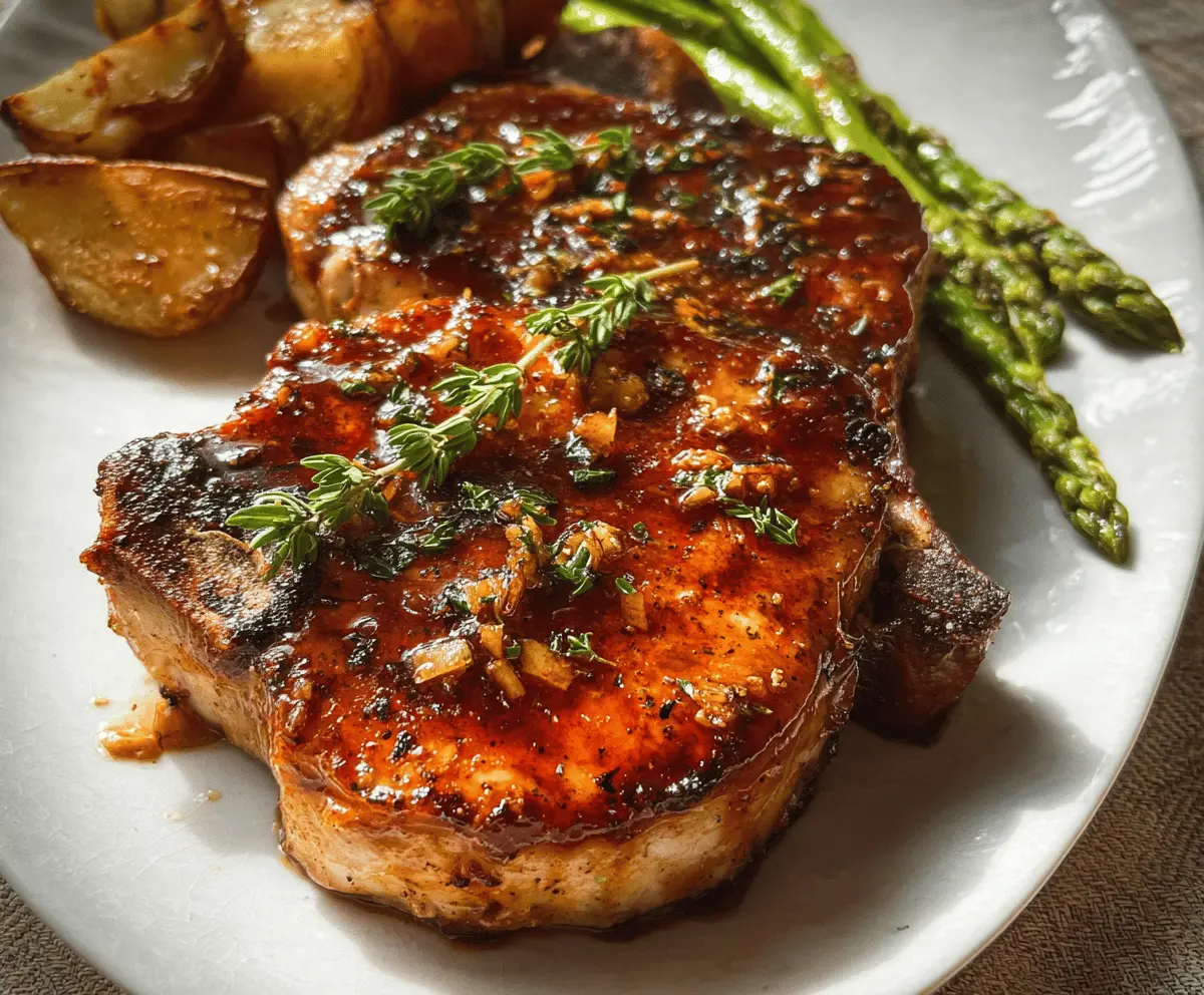 Easy Honey Garlic Baked Pork Chops Recipe