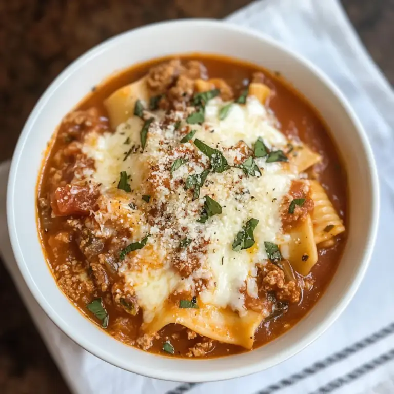 Cozy Crockpot Lasagna Soup