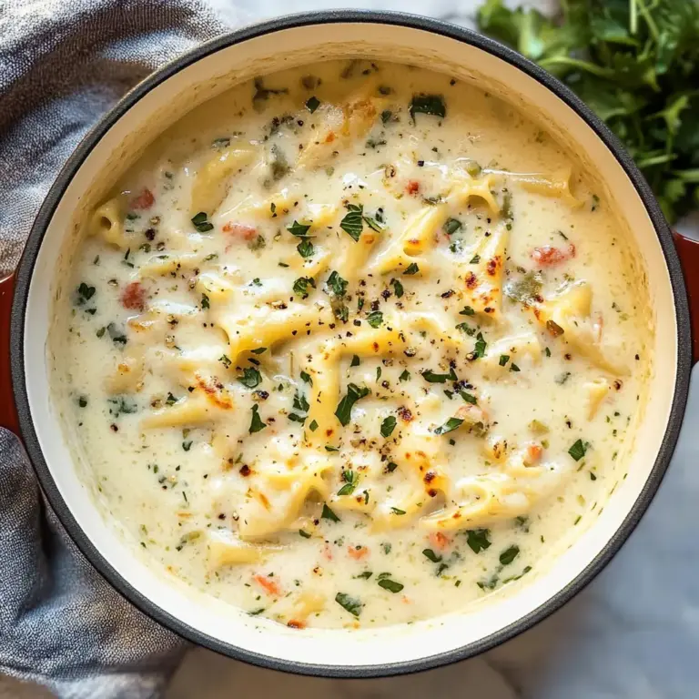 Creamy White Lasagna Soup