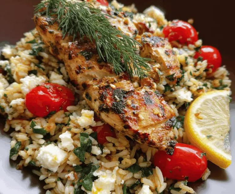 Easy Greek Chicken with Lemon Rice Recipe