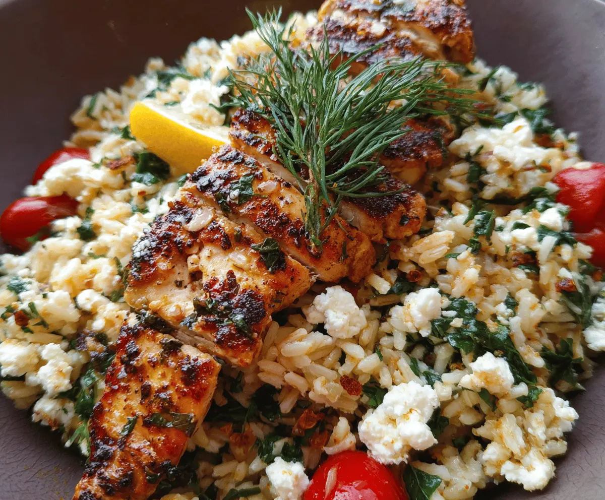 Easy Greek Chicken with Lemon Rice Recipe