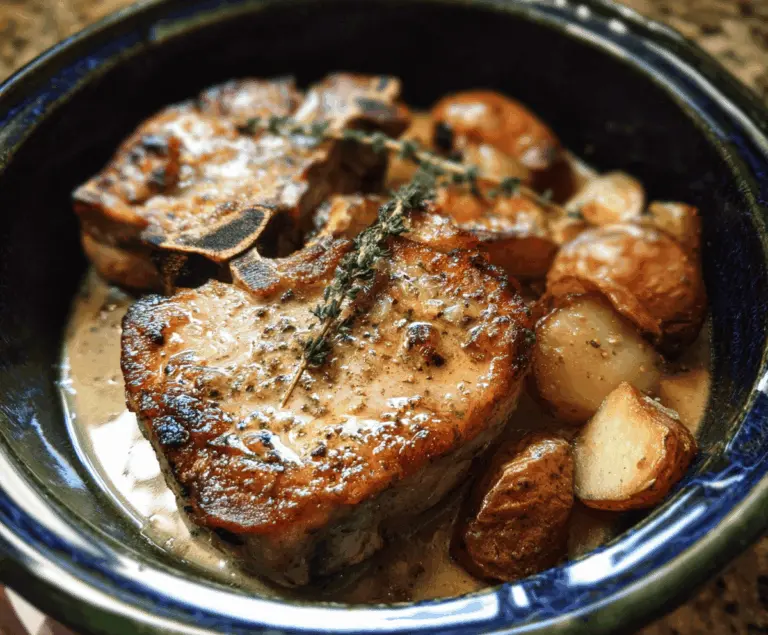 Easy Crock Pot Pork Chops and Potatoes Dinner