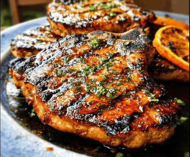 Easy Grilled Pork Chop Marinade Recipe