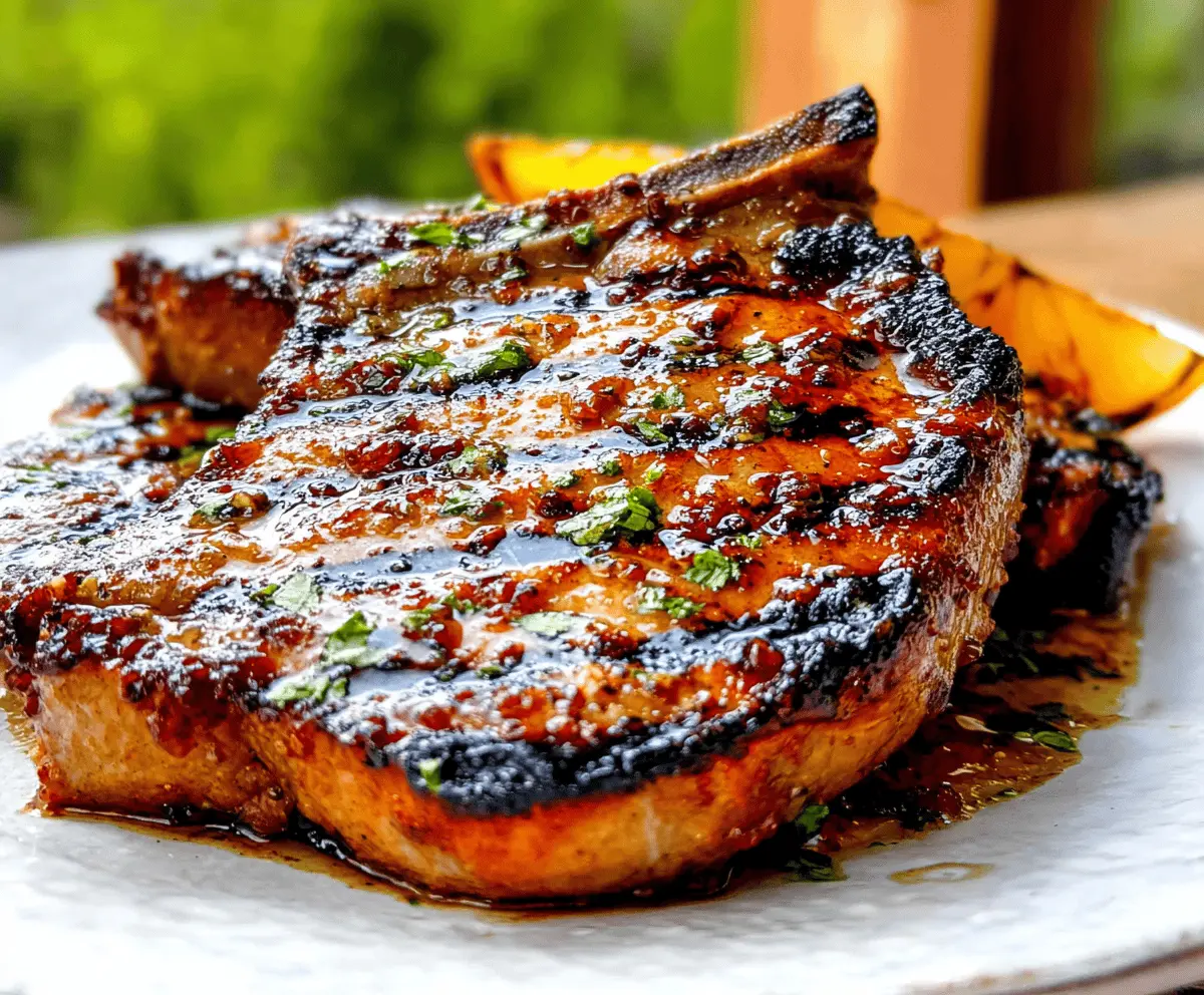 Easy Grilled Pork Chop Marinade Recipe