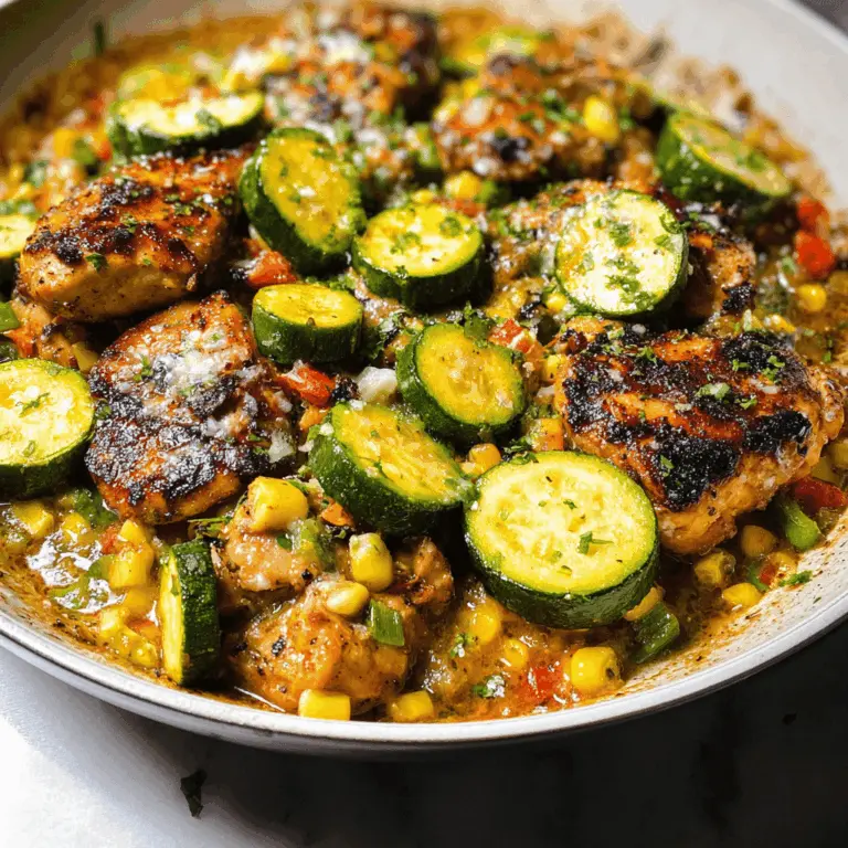 Quick Tex Mex Chicken and Zucchini Skillet