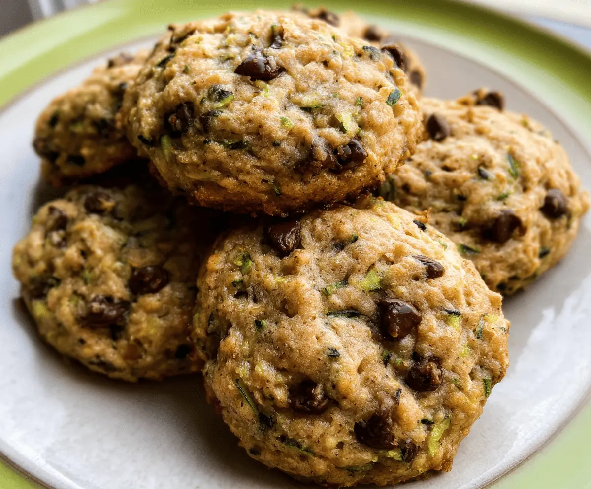Easy Zucchini Chocolate Chip Cookies Recipe