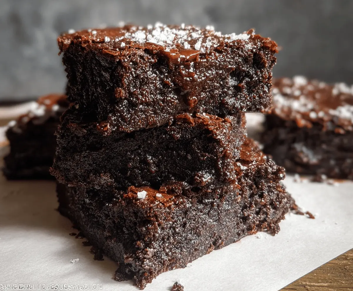 Fudgy Zucchini Chocolate Brownies Recipe