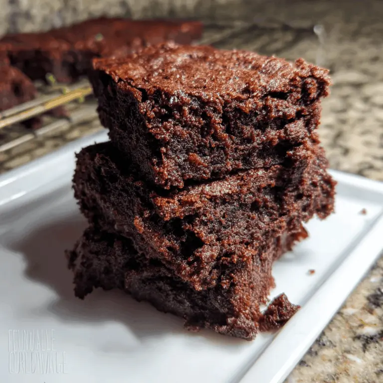 Easy 3-Ingredient Zucchini Brownies Recipe