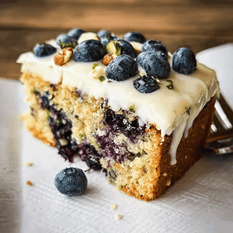 Moist Blueberry Zucchini Cake Recipe