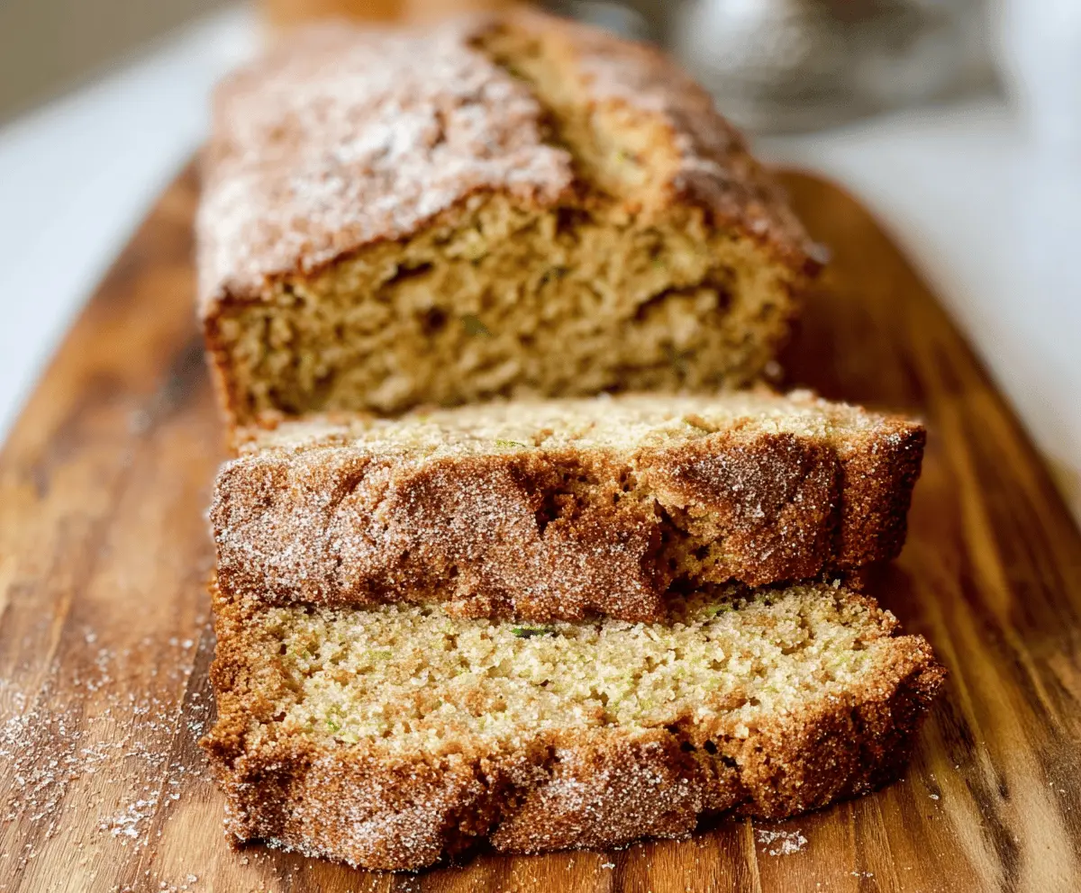 Moist Snickerdoodle Zucchini Bread Recipe