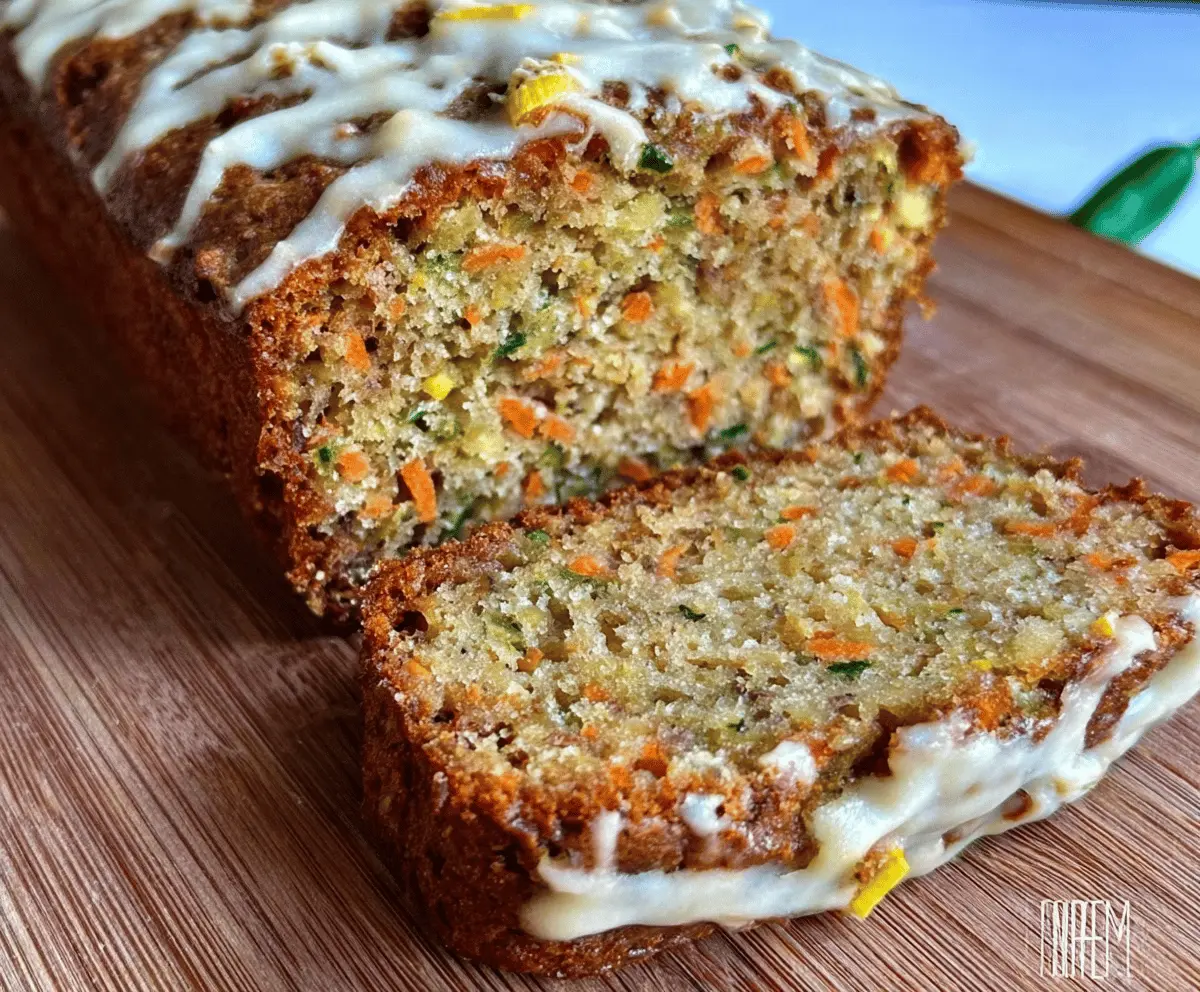 Healthy Carrot Apple Zucchini Bread Recipe
