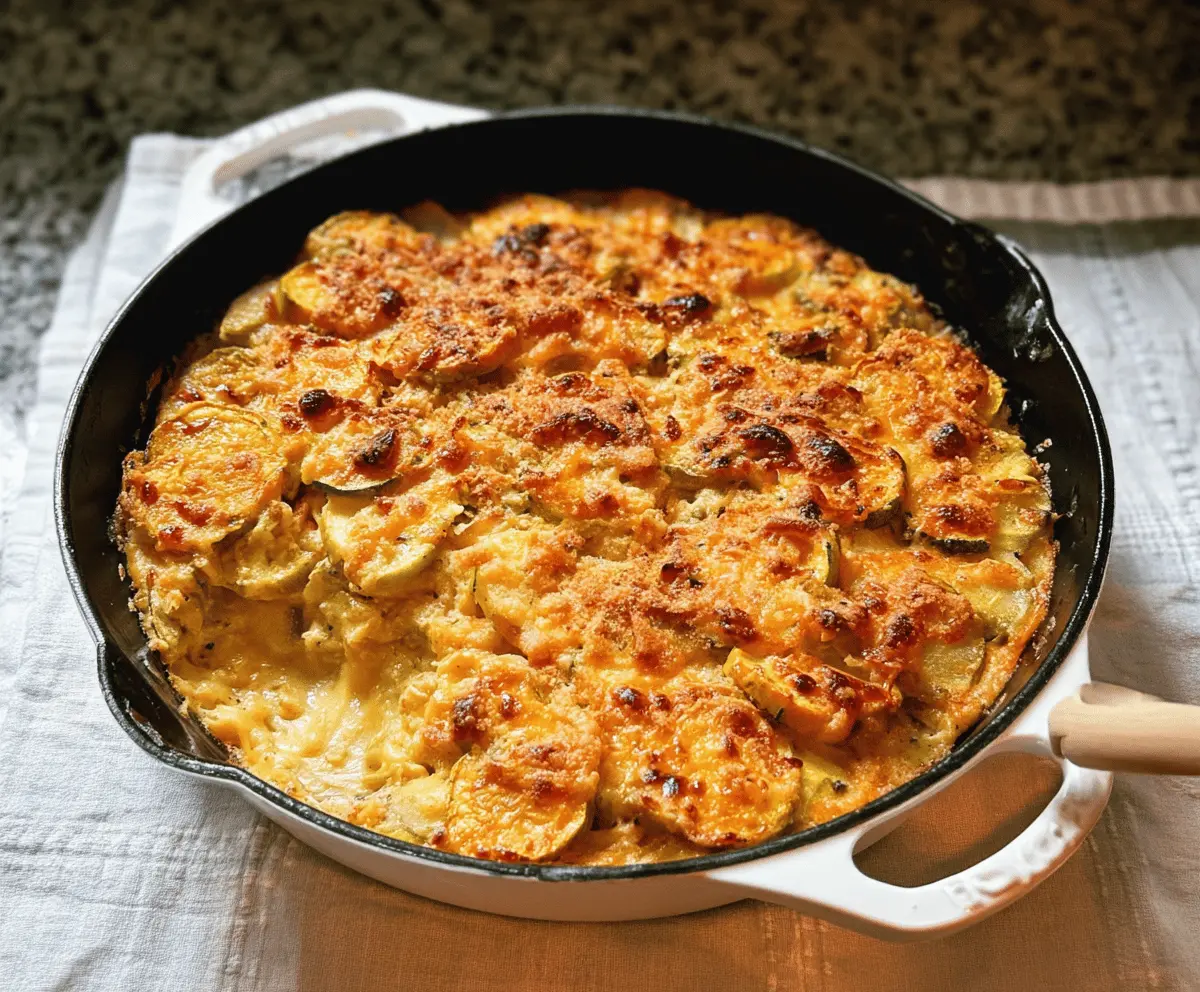 Cheesy Southern Squash Casserole Recipe